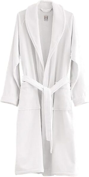 H by Frette Shawl Collar Bathrobe w...