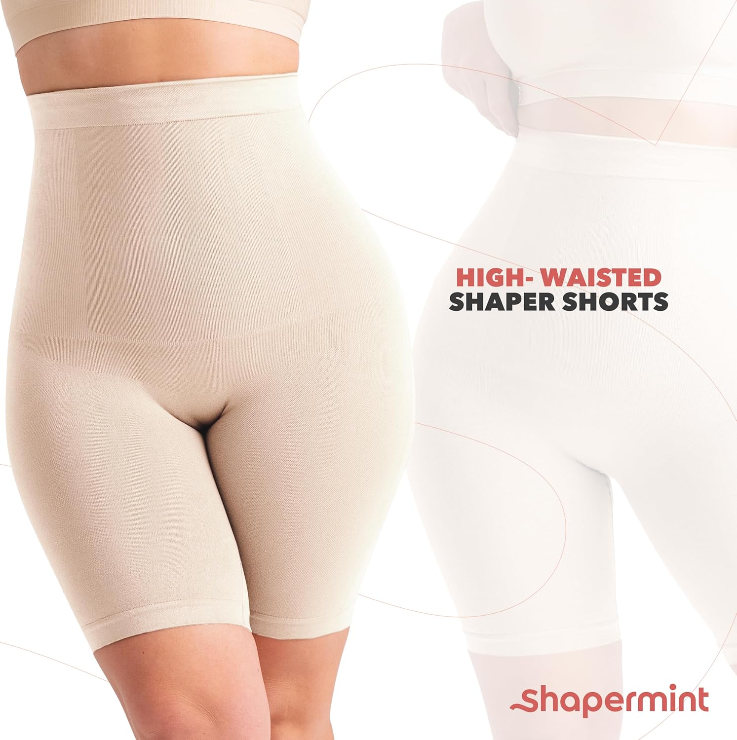SHAPERMINT Shapewear for Women - High-Waisted Shapewear Tummy Control Shorts, Thigh Slimmer, Underwear for Women - Image 7