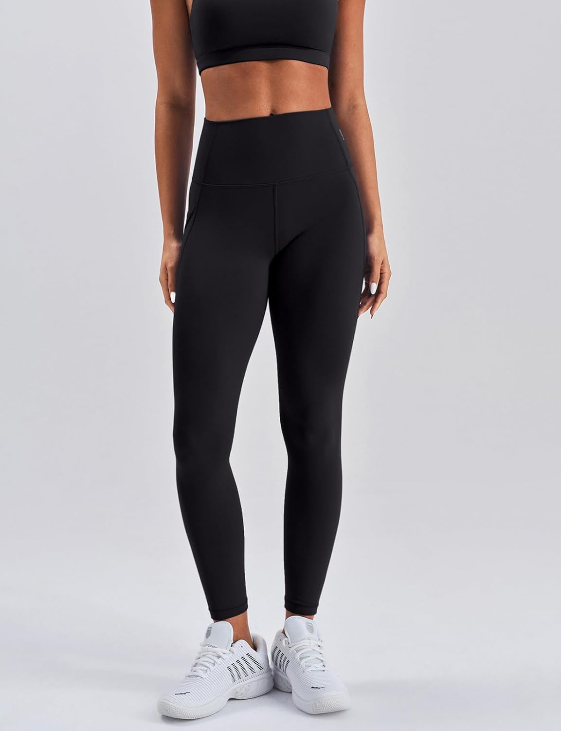 K-Swiss Leggings for Women - Soft Stretchy High Waist 25" with Pockets Lounge Yoga Pants Workout Athletic Casual - Image 3