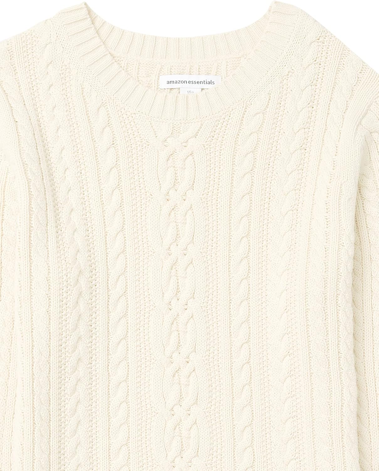 Amazon Essentials Women's Soft Fisherman Cable Knit Long-Sleeve Crewneck Sweater (Available in Plus Size) - Image 9