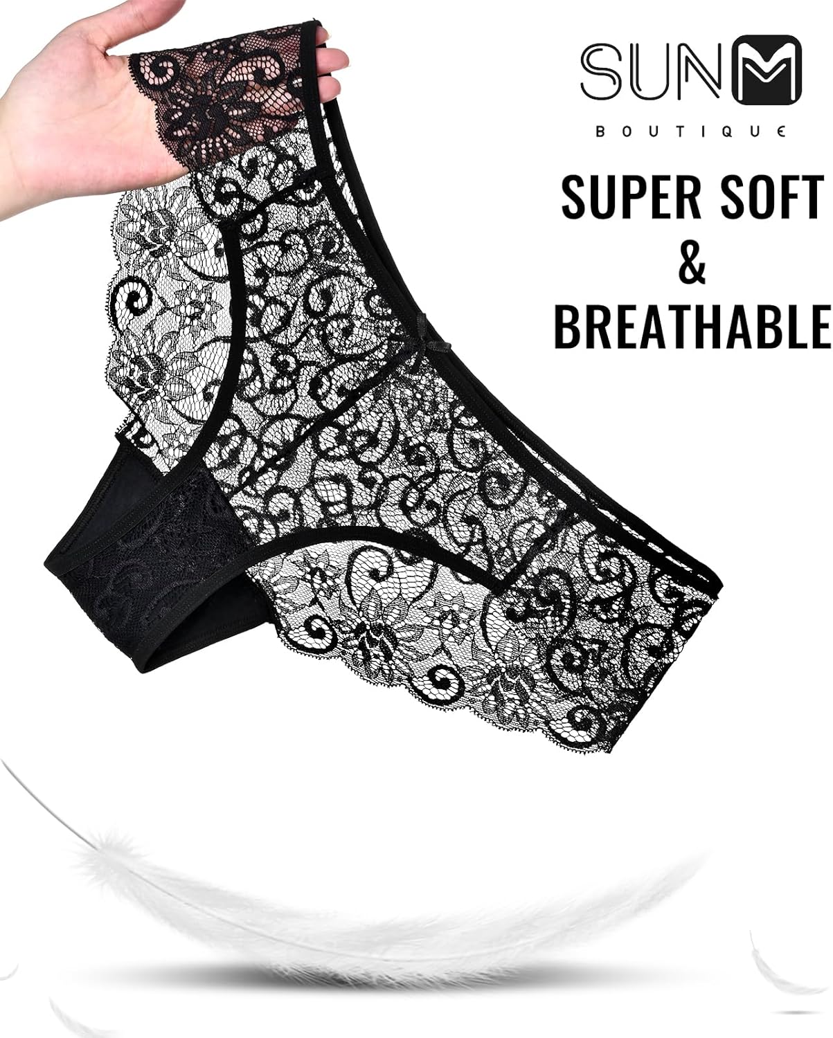 Sunm Boutique Sexy Underwear for Women, Cheeky Lace Women's Panties, Breathable Bikini for Ladies - Image 5