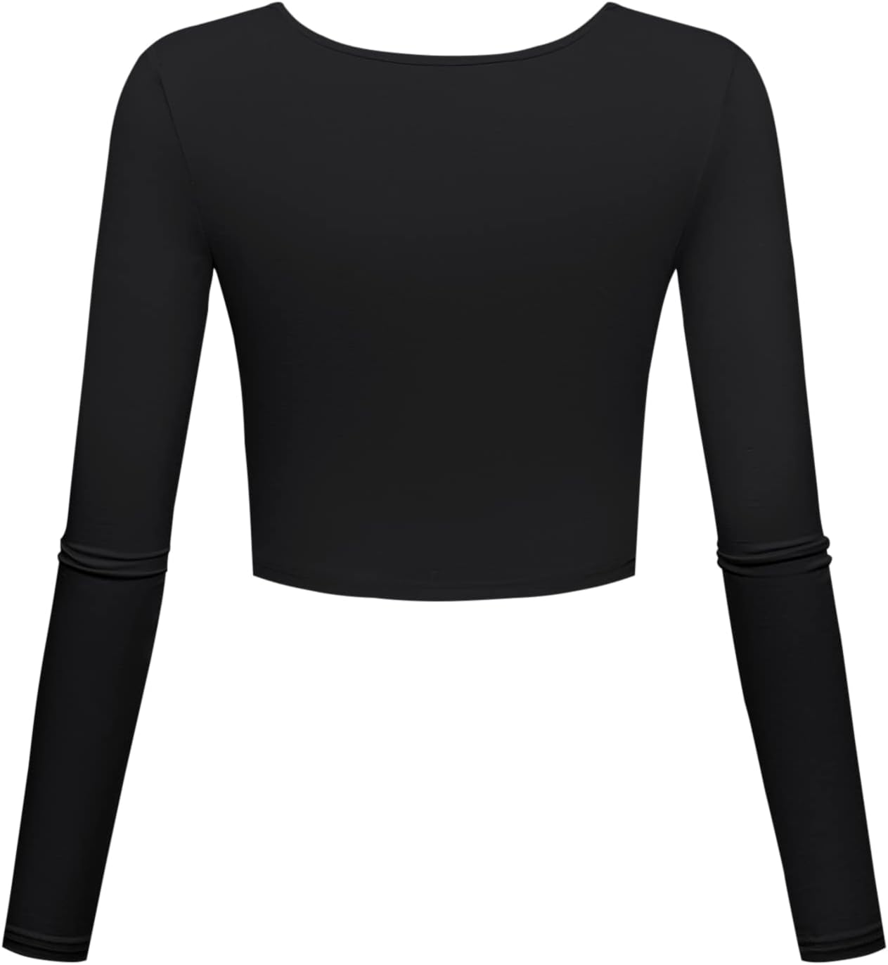 Lightweight Yoga Crop Tops Slim Fit Long Sleeve Workout Shirts for Women - Image 2