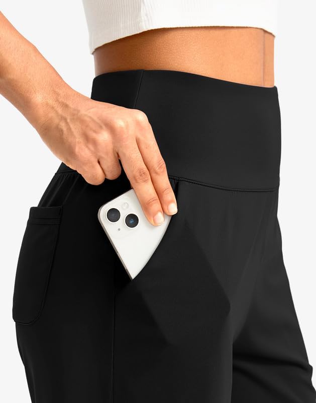 G Gradual Women's Bermuda Long Shorts with Pockets 9" High Waisted Knee Length Shorts for Women Walking Athletic Workout - Image 4