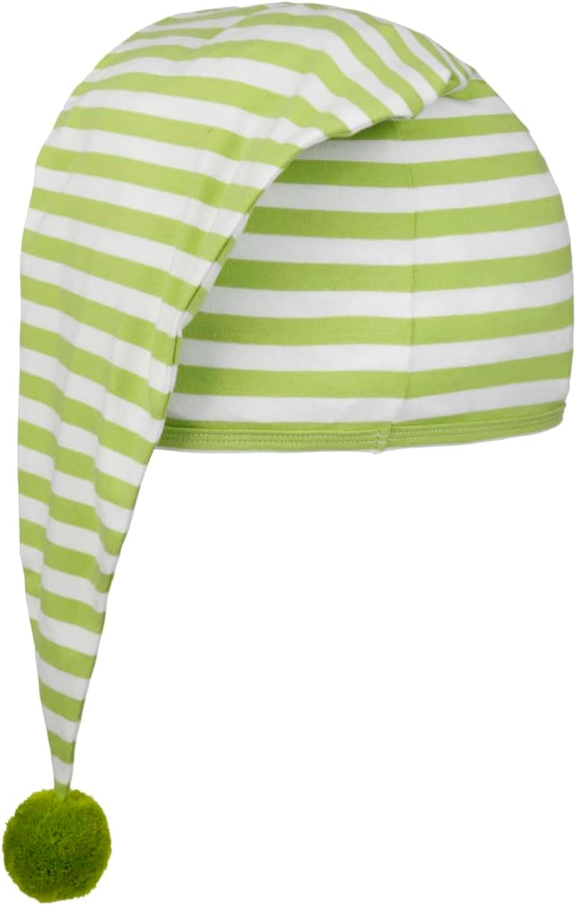 Lipodo Sleeping Cap Men Women Nightcap Cotton with Pompom Pointed Cap for Night - Image 3