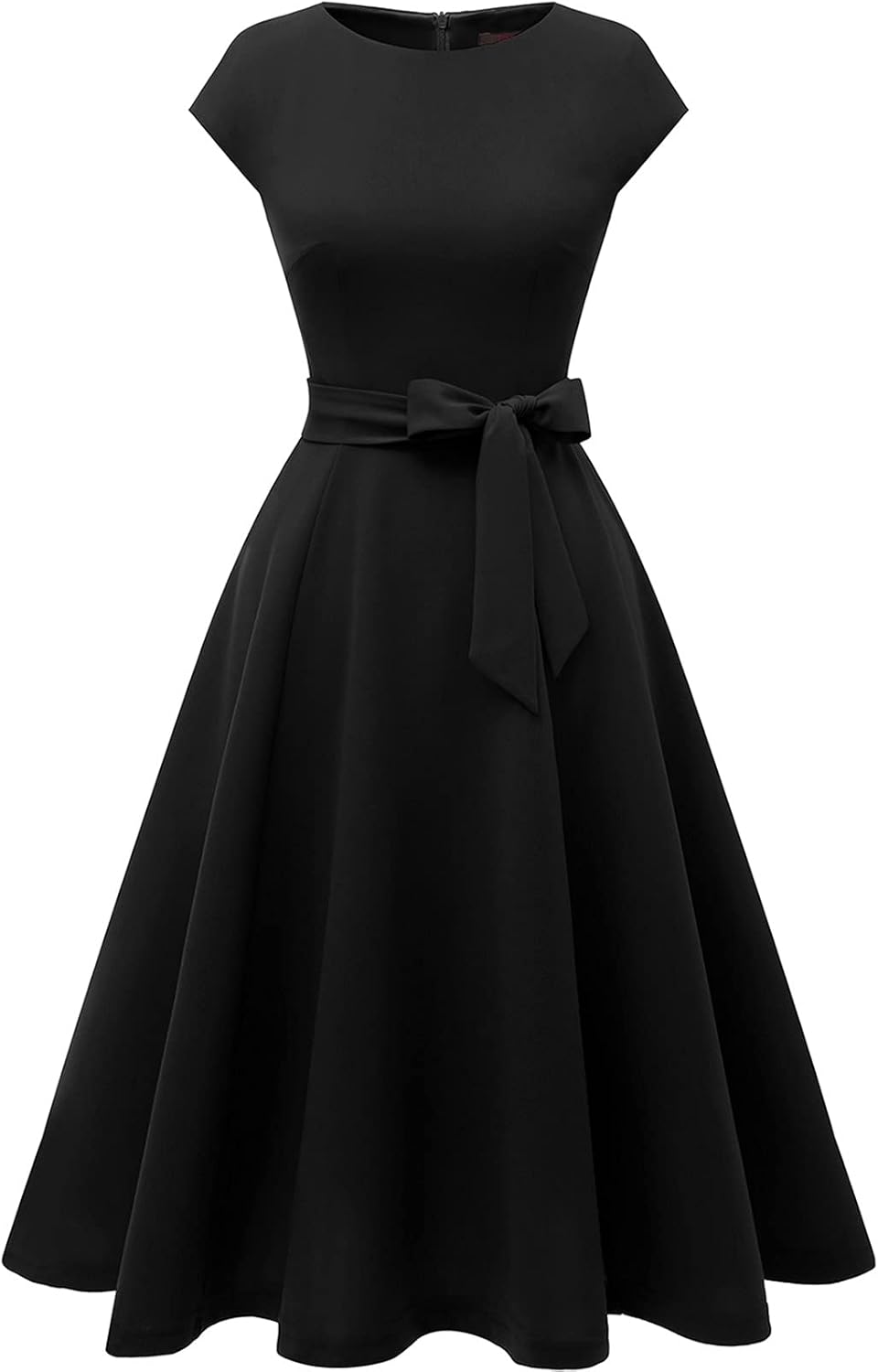 DRESSTELLS Women's Cocktail Dresses, Formal Wedding Guest Modest Church Vintage Tea Party Midi Evening Dress - Image 4