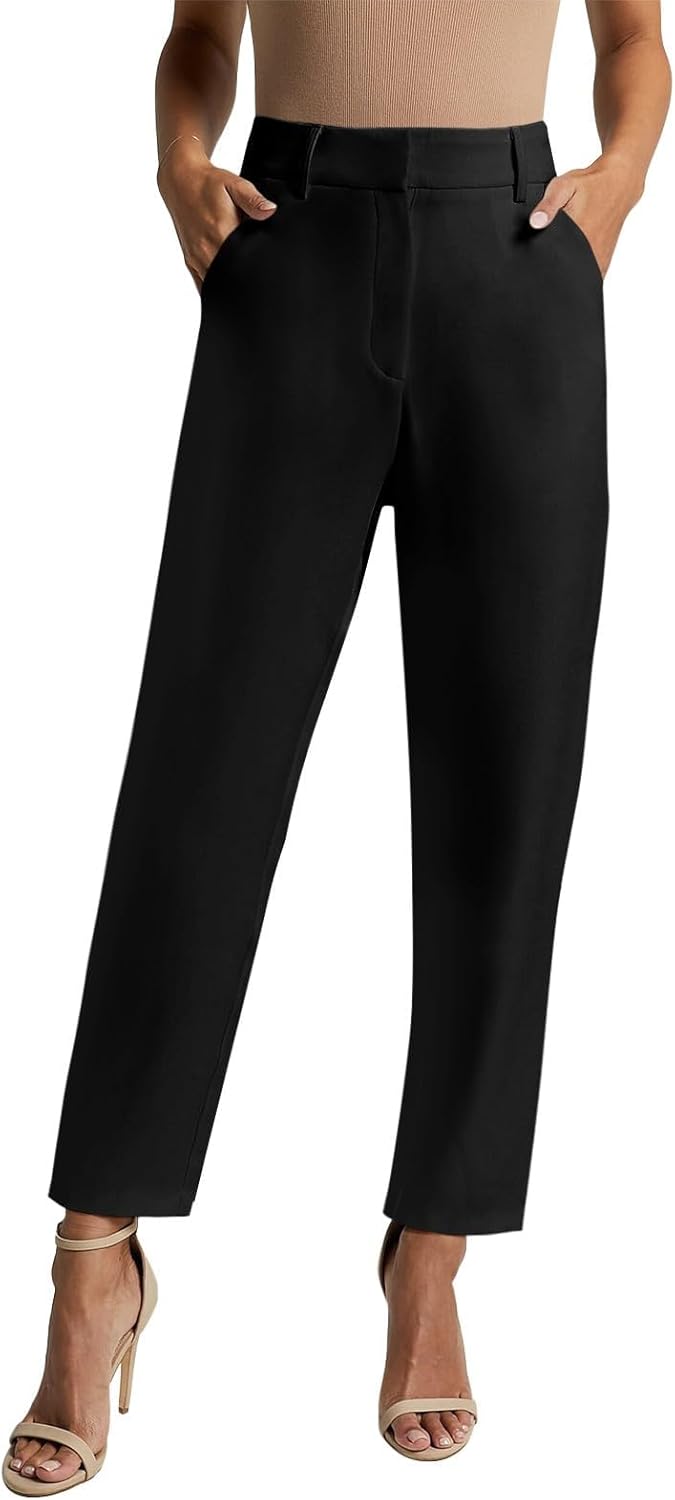 NIMIN Women High Waisted Dress Work Ankle Pants 26"/28"/30" Inseam Office Business Casual Trousers with Pockets 2026
