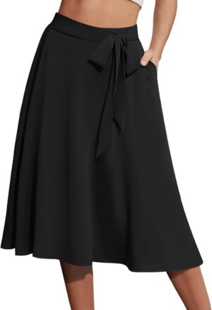 Yincro Women’s A-Line Midi Sk...