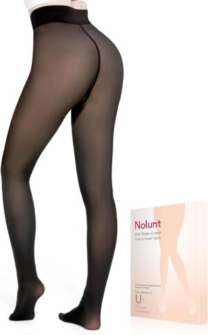 Fleece Lined Tights Sheer Women,Fak...