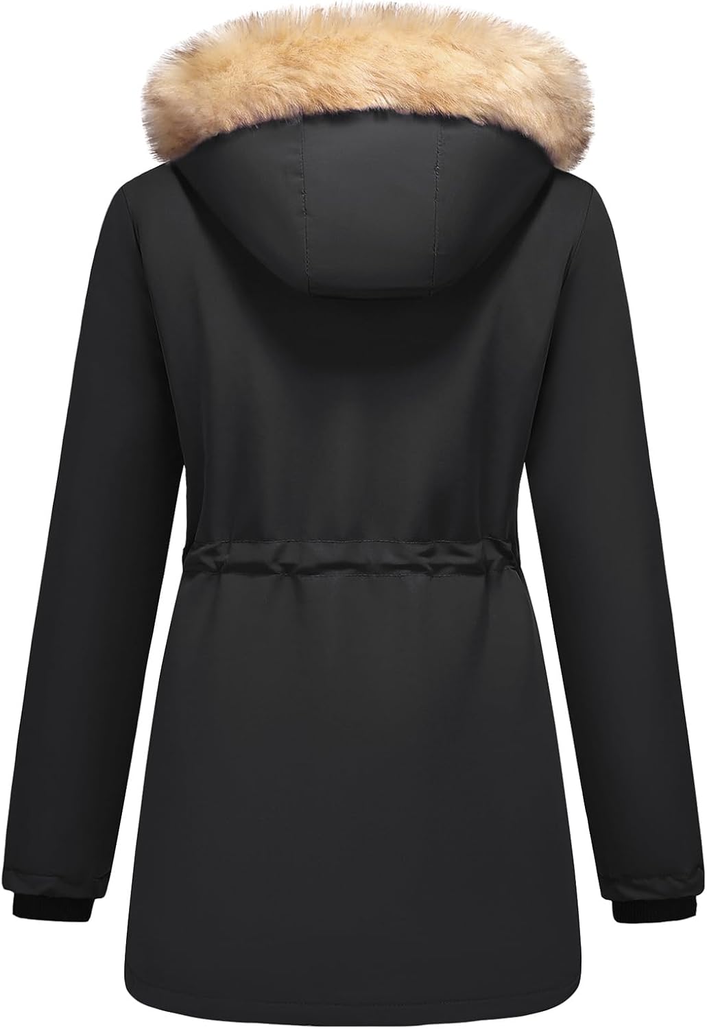 Lamgool Women's Sherpa Fleece Down Jacket Thicken Winter Coat Warm Parka with Hood - Image 5