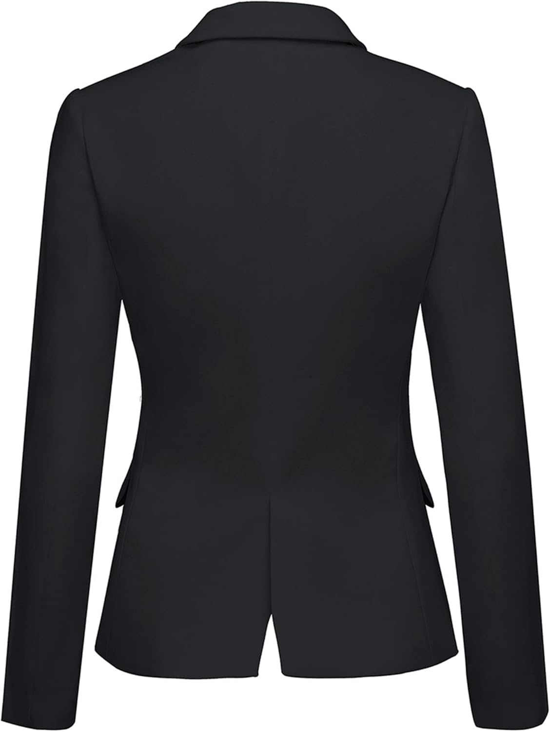 luvamia Women's Long Sleeve Formal Notch Lapel Button Down Blazer Pockets Jacket - Image 2