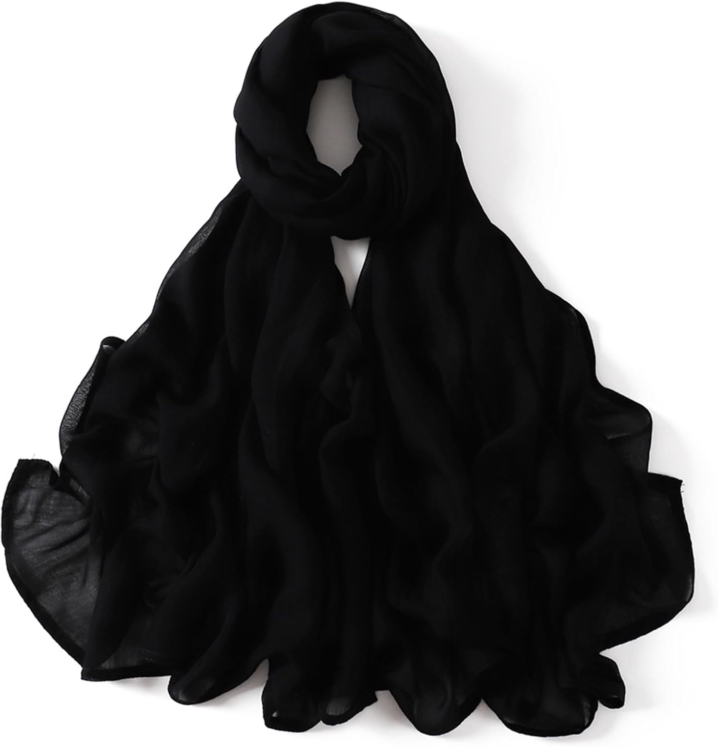 Viscose Hijab Scarf for Women Muslim Cotton Jersey Hijab Fashion Long Scarf Shawls - Image 2
