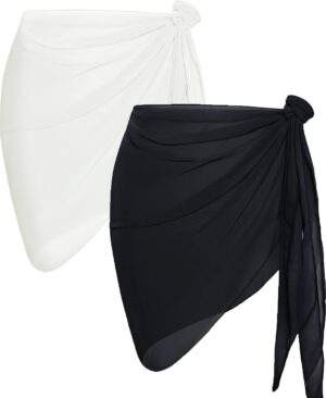 CHICGAL 2 Pieces Women Beach Sarong...