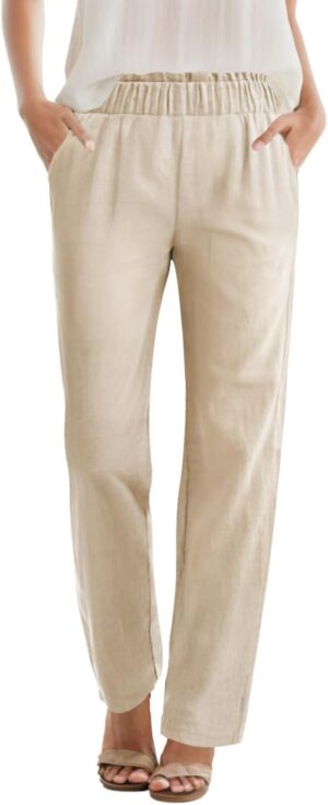 SEMARO Womens Casual High Waisted L...