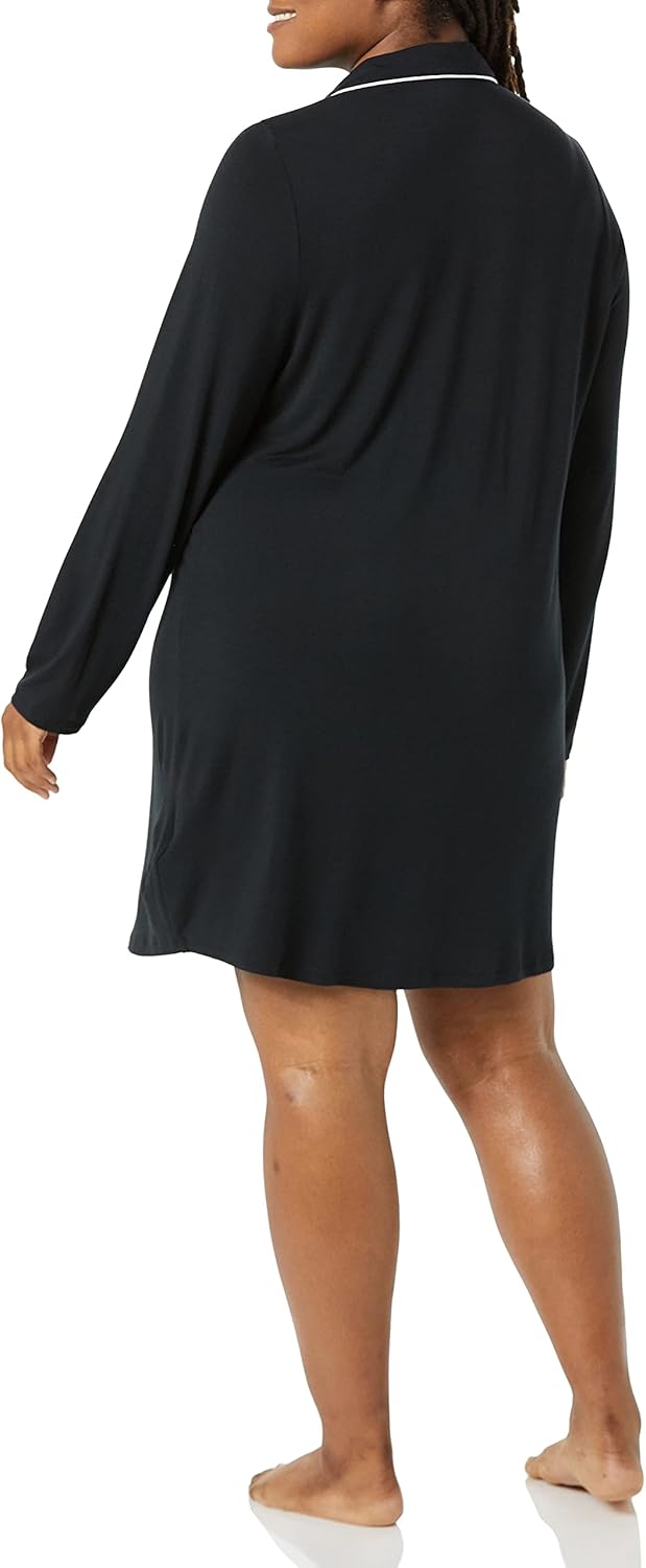 Amazon Essentials Women's Piped Nightshirt (Available in Plus Size) - Image 2