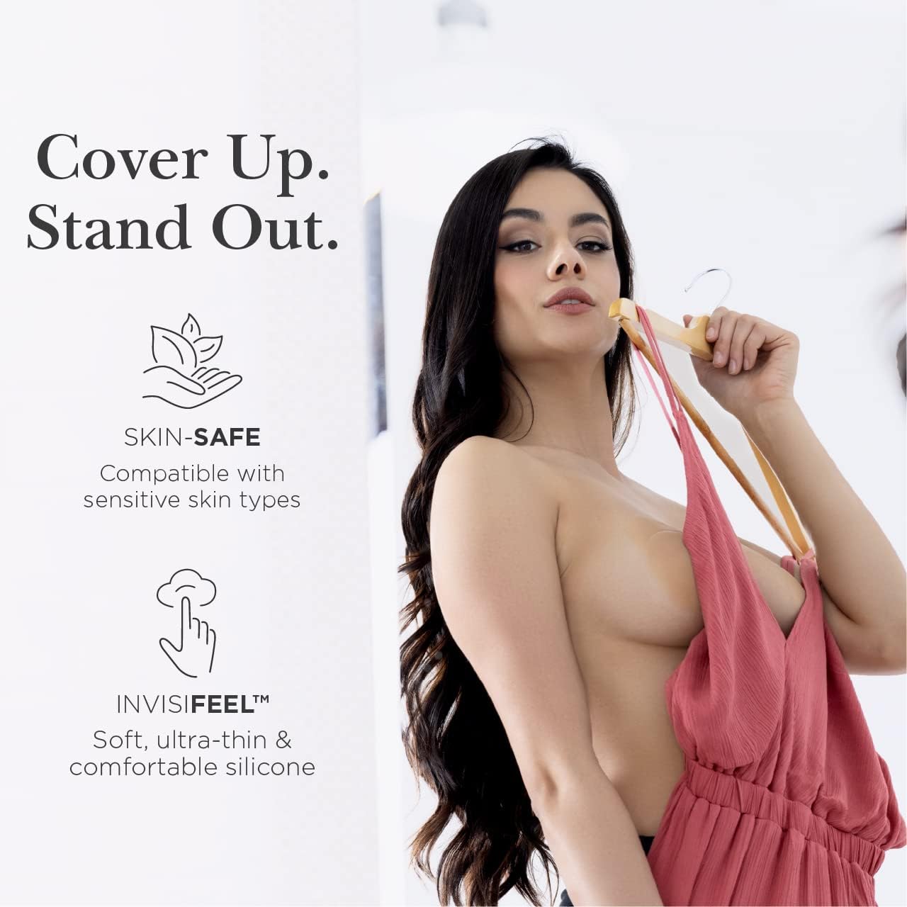 Nippies Nipple Covers for Women - Reusable Sticky Silicone Pasties with Travel Case - Original Circle or Lift Style Available - Image 4