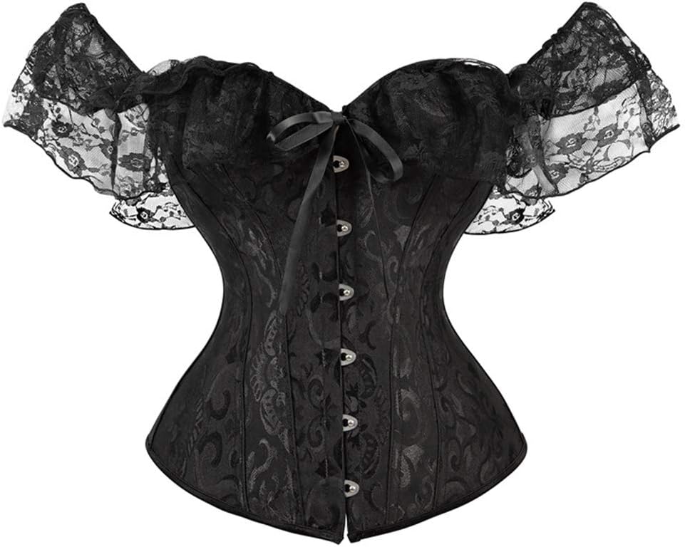 Corset Top for Women Renaissance Steampunk Bustier Top Sexy Lace Up Corset Top Festival Pirate Halloween Costume