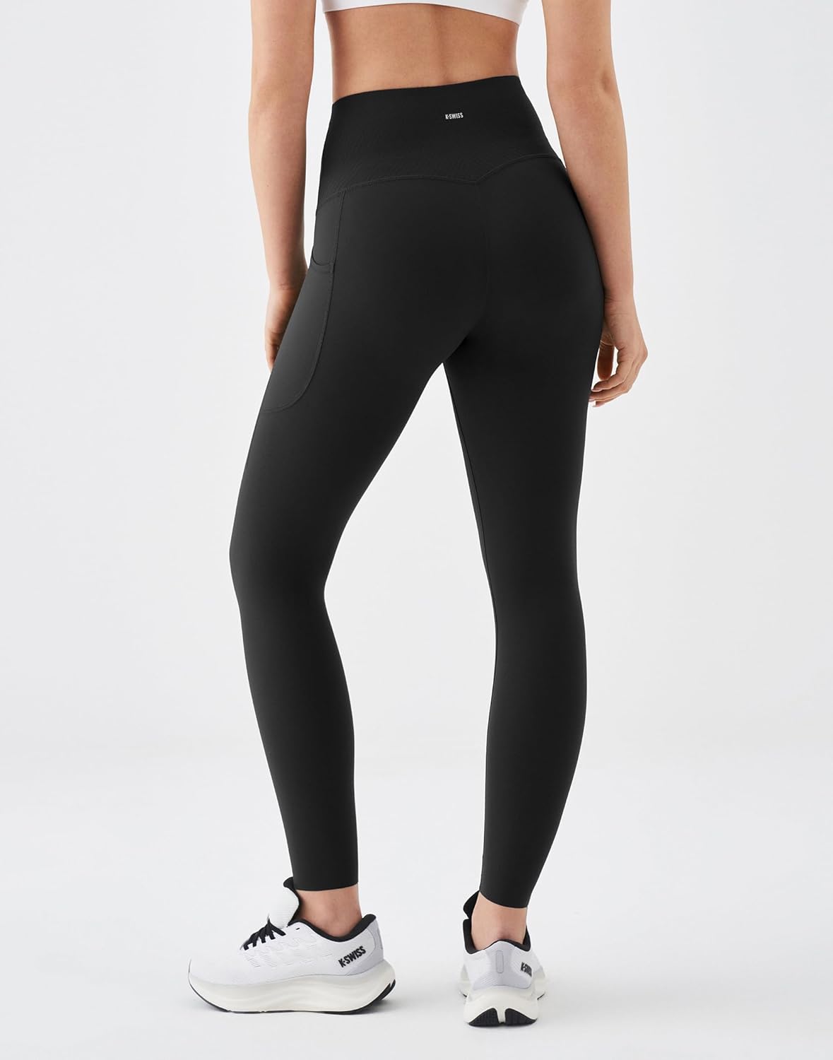 K-Swiss Workout Leggings for Women - No Front Seam High Waist Stretchy Soft Yoga Pants Gym Casual - Image 2
