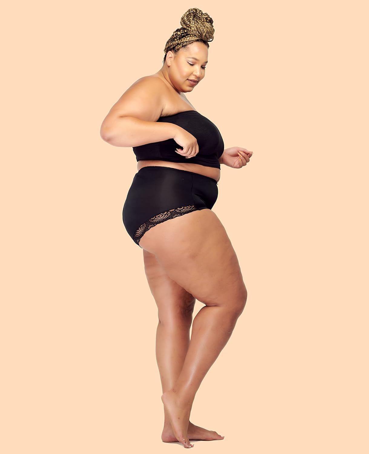 Barbra Lingerie Womens Briefs Underwear Tummy Control Panties S-Plus Size 4 Pack Girdle Panty - Image 5