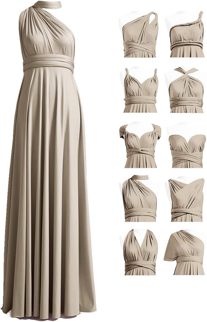 72styles Infinity Dress with Bandeau, Convertible Bridesmaid Dress, Long, Plus Size, Multi-Way Dress, Twist Wrap Dress