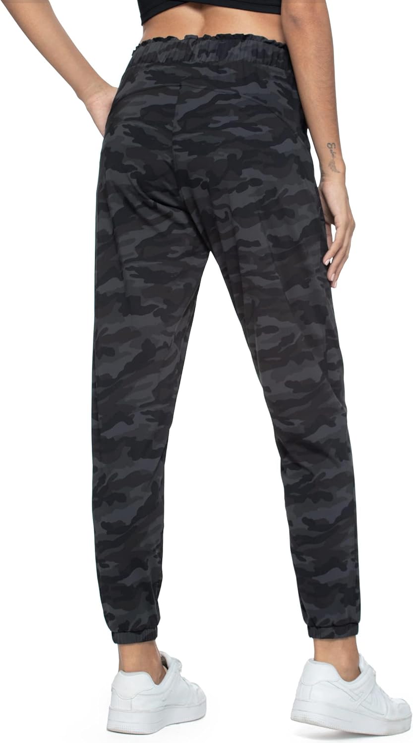 Haowind Joggers for Women with Pockets Elastic Waist Workout Sport Gym Pants Comfy Lounge Yoga Running Pants - Image 4