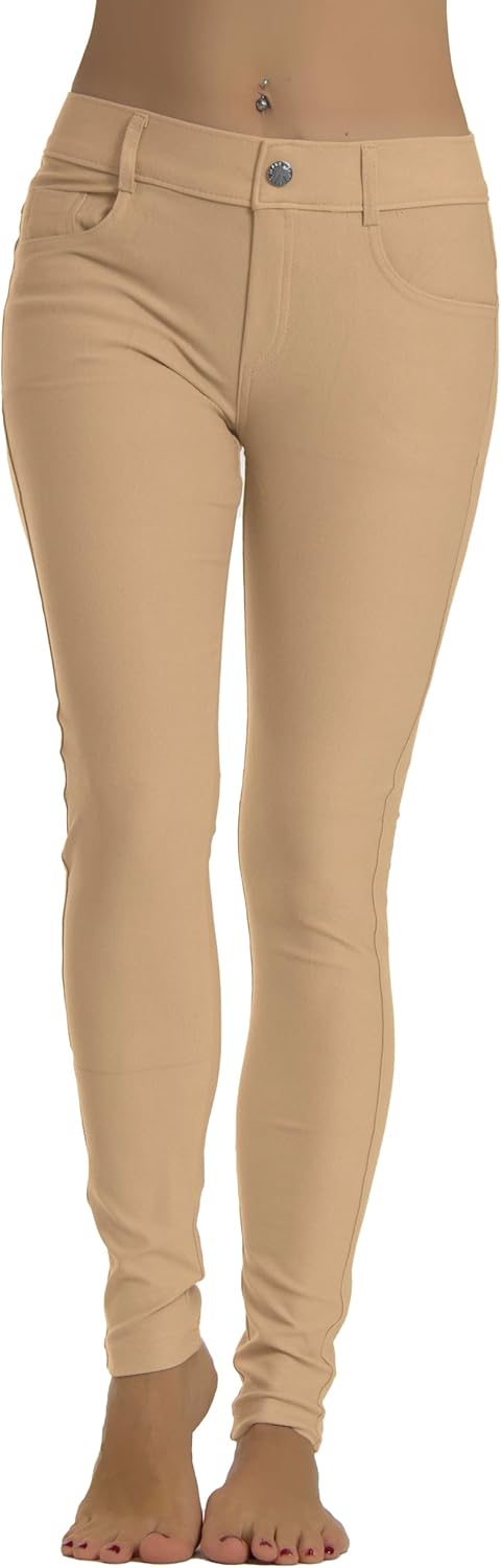 Prolific Health Women's Jean Look Jeggings Tights Slimming Many Colors Spandex Leggings Pants Capri S-XXXL - Image 3
