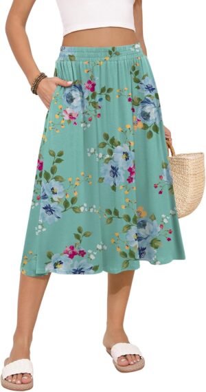 MLXSJ Women’s Midi Skirt Summ...