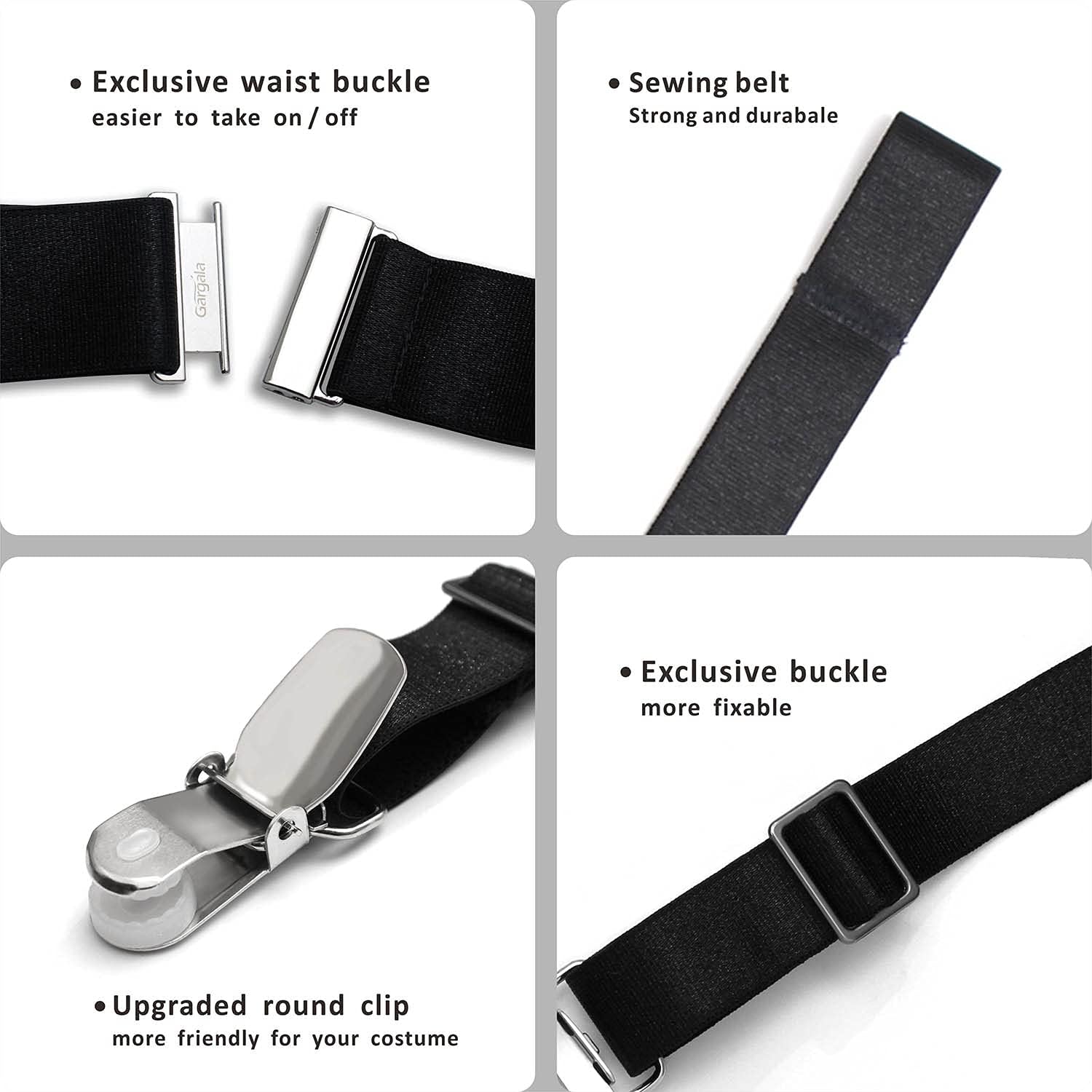 GARGALA Garter belt for Women Simplicity Sexy Socks Suspender for Thigh High Stockings with 4/6 Metal Clips - Image 5