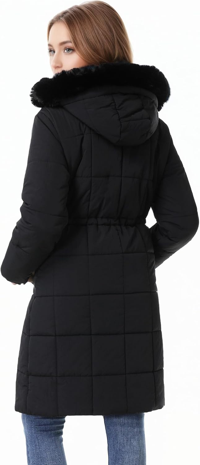 GOLDLADIES Women's Winter Coat Long Waterproof Parka - Warm Snow Winter Jacket for Women, Cold Weather Outerwear - Image 7