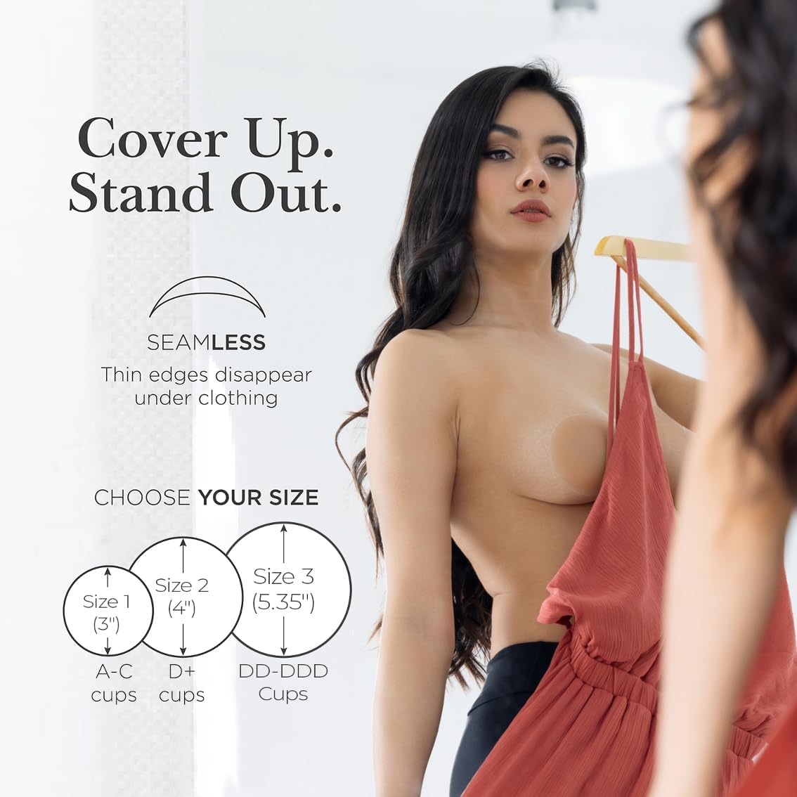Nippies Nipple Covers for Women - Reusable Sticky Silicone Pasties with Travel Case - Original Circle or Lift Style Available - Image 4