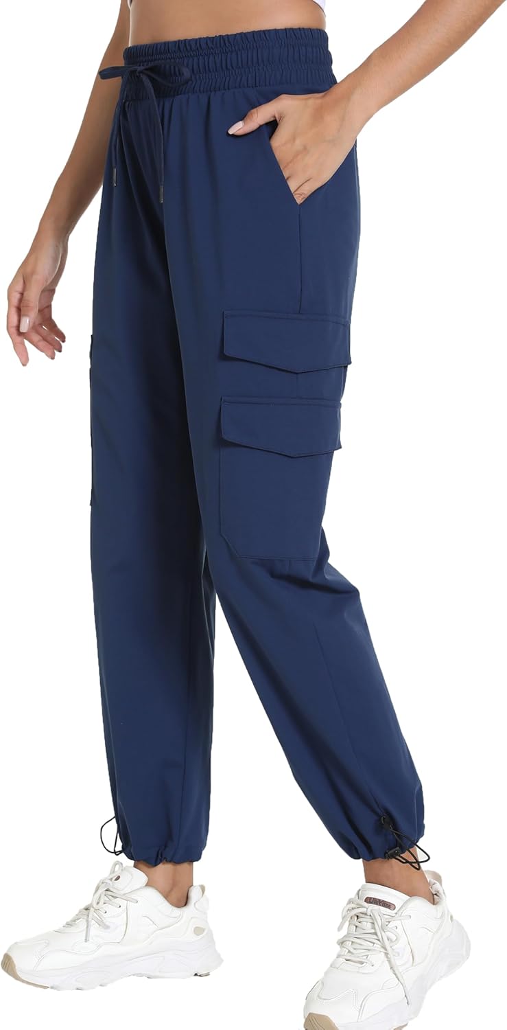 Quick Dry Women's Cargo Pants with Pockets Lightweight Hiking Joggers for Workout Athletic Casual Outdoor Camping - Image 5