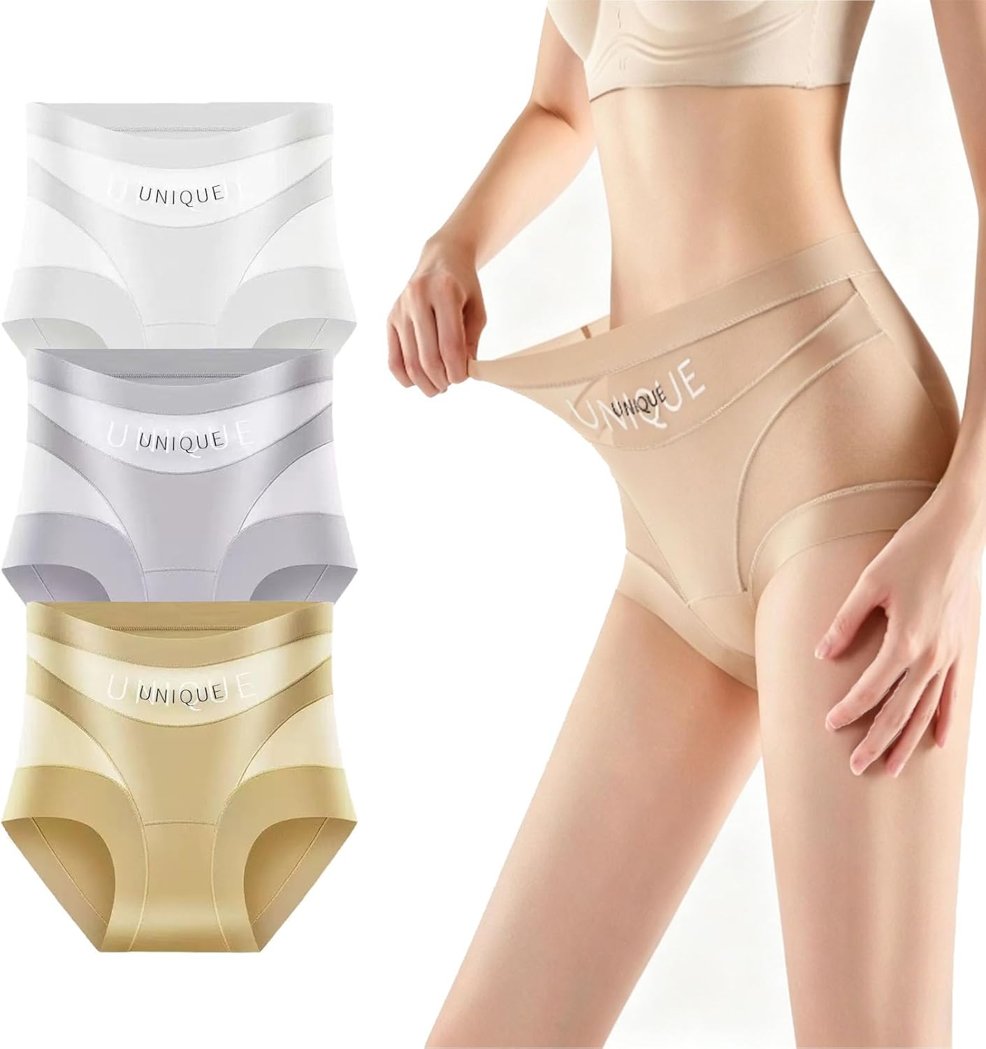 Unique Underwear Tummy Control, Unique Underwear For Women, High-Waist Tummy Control Seamless Shaping Underwear
