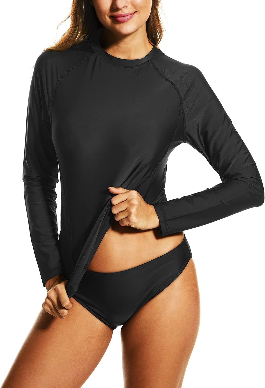 HODOSPORTS Women’s Swim Shirts UPF 50+ Rash Guard Long Sleeve Swimsuit Tops Quick Dry UV Sun Protection