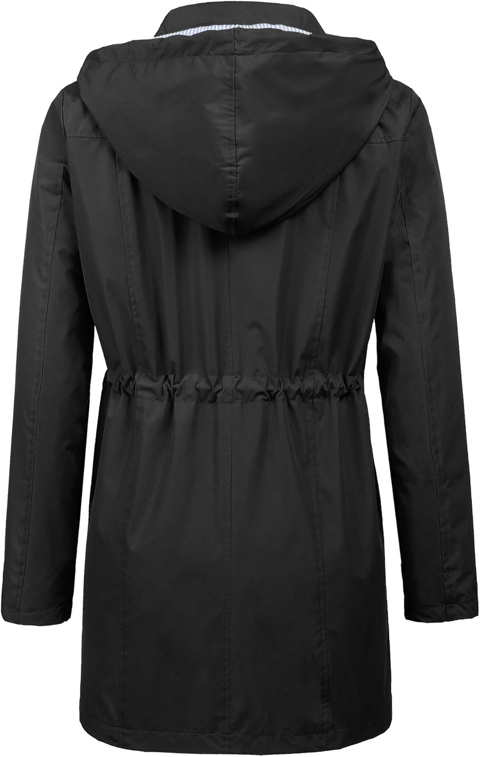 LOMON Raincoat Women Waterproof Long Hooded Trench Coats Lined Windbreaker Travel Jacket S-XXL - Image 3