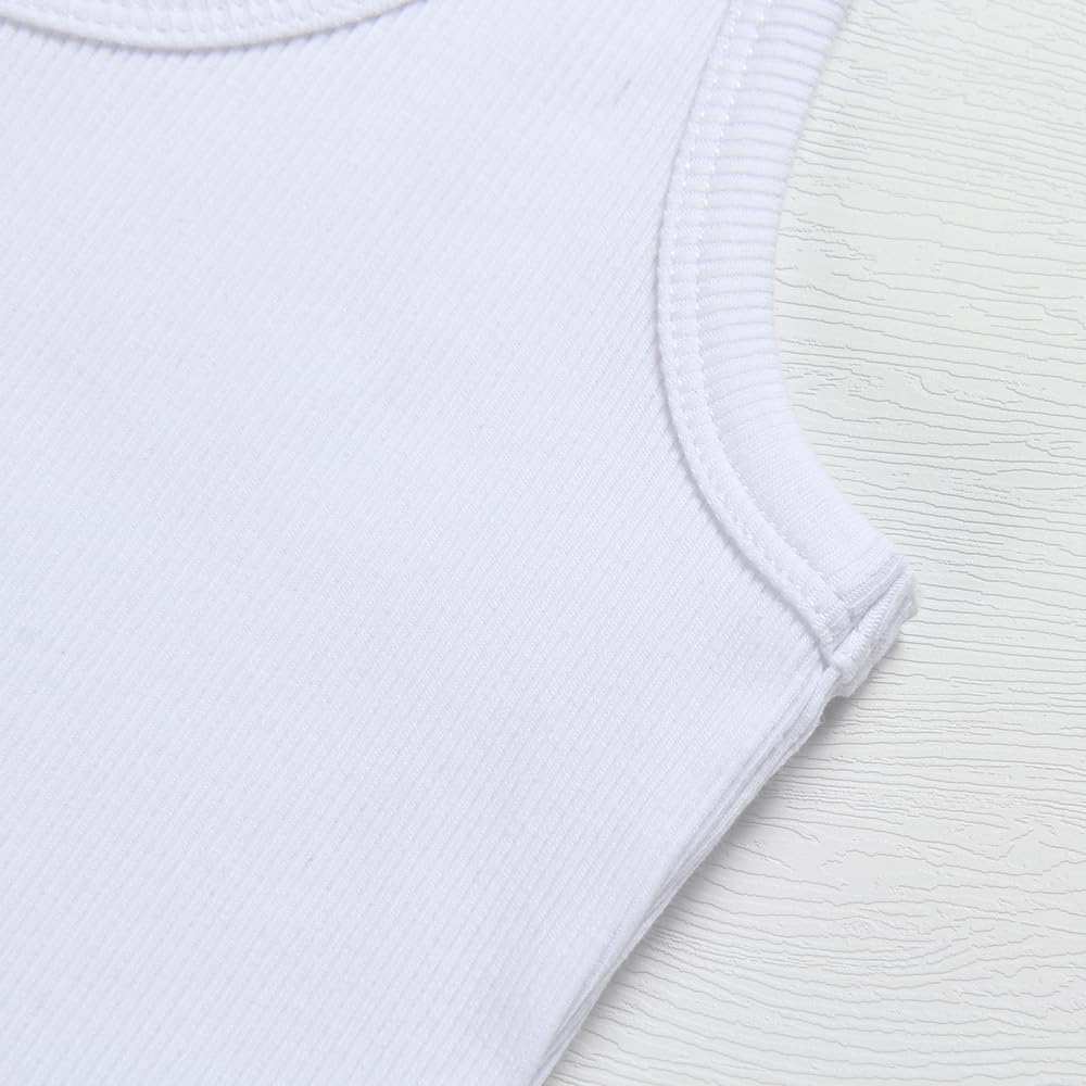 Artfish Women's Scoop Neck Sleeveless Knit Ribbed Fitted Casual Crop Tank Top - Image 4