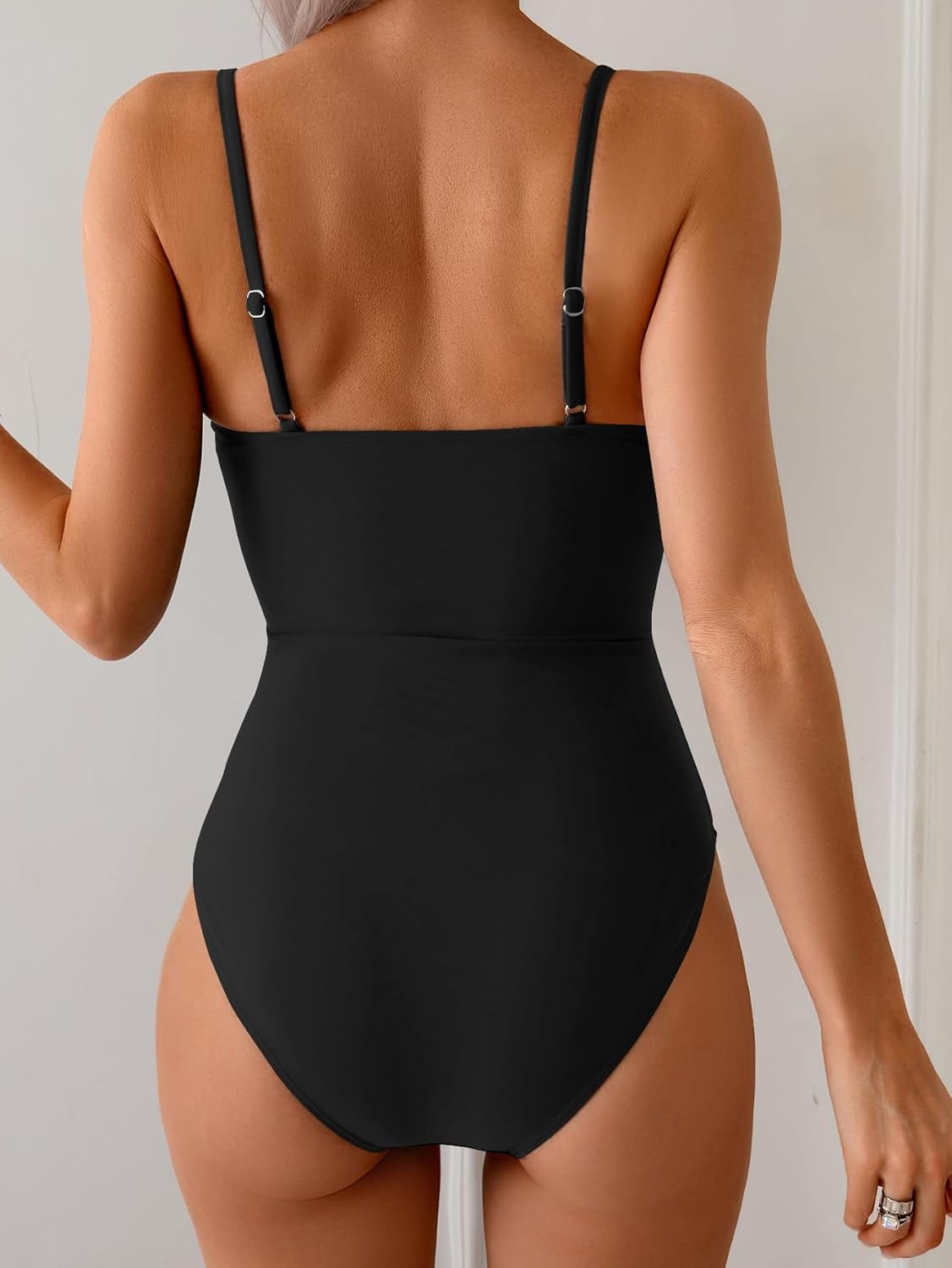 Eomenie Womens Cutout One Piece Swimsuit with Ring Linked Sexy Monokini Bathing Suit for Beach Vacation - Image 4