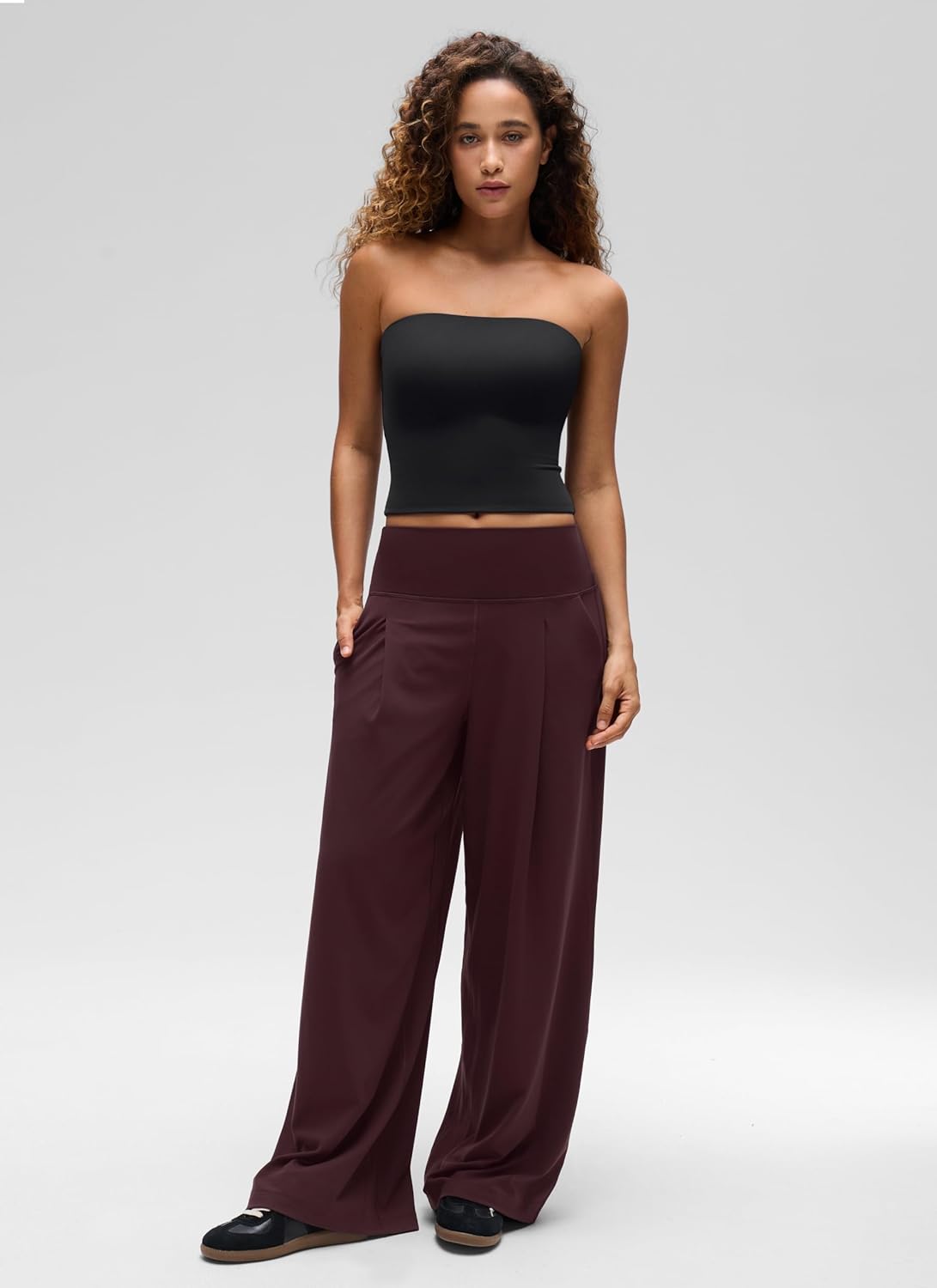 CRZ YOGA Butterluxe Double Lined Tube Tops for Women - Going Out Casual Tank Bandeau Crop Strapless Shirts - Image 3