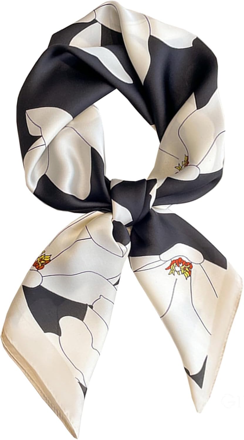 Satin Bandana Headscarf for Women Silky Hair Scarves for Fashion Lightweight