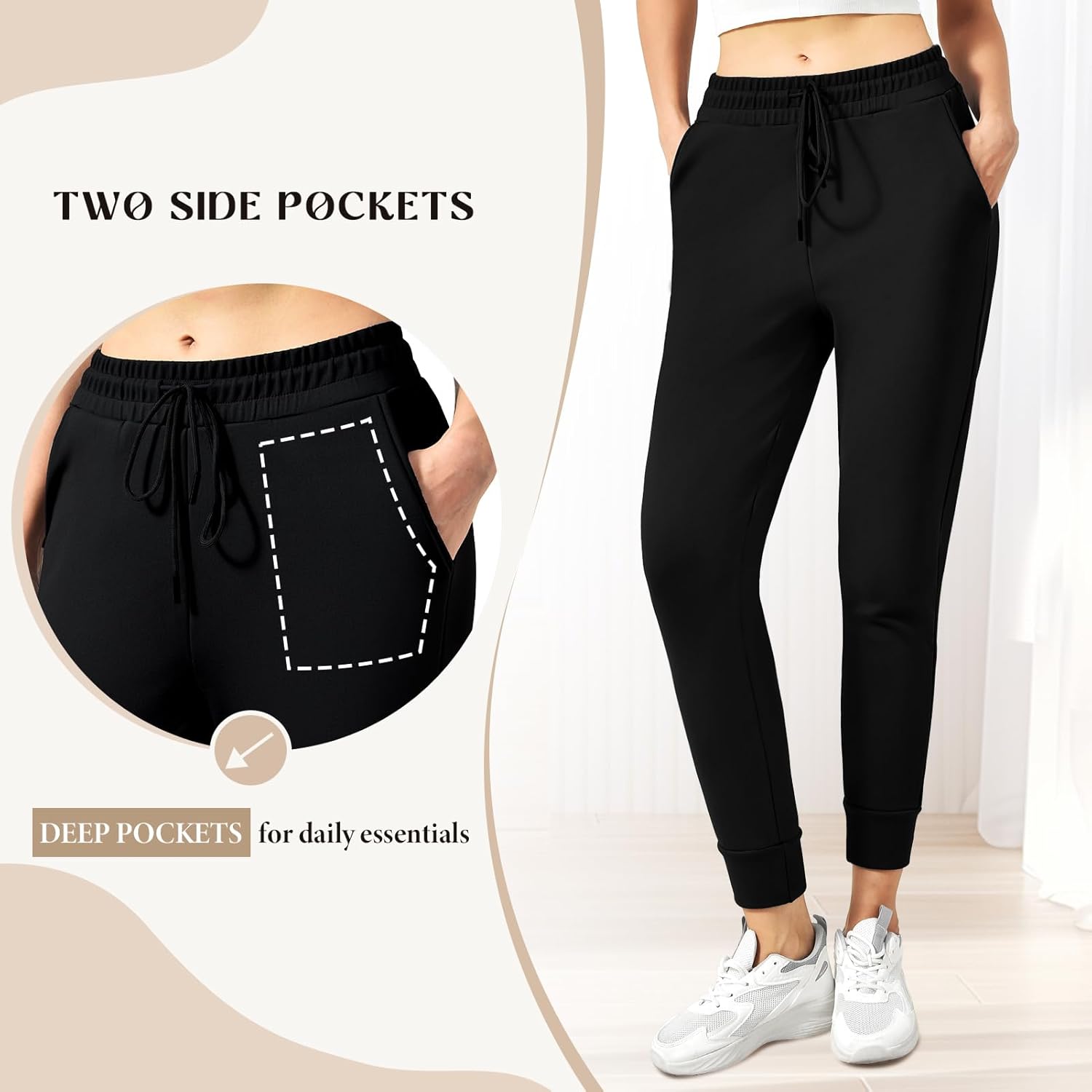 Stanpetix Womens Sweatpants with Pockets - Joggers for Women Sport Pants Trousers for Women - Image 4