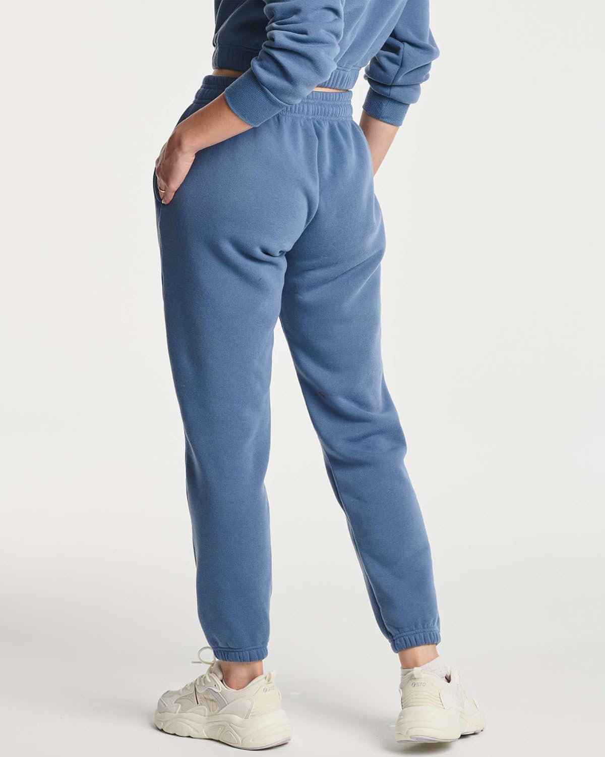 Real Essentials 3 Pack: Women's Fleece Jogger Sweatpants (Available in Plus Size) - Image 4