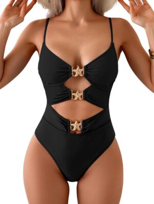 Eomenie Sexy One Piece Swimsuit for...
