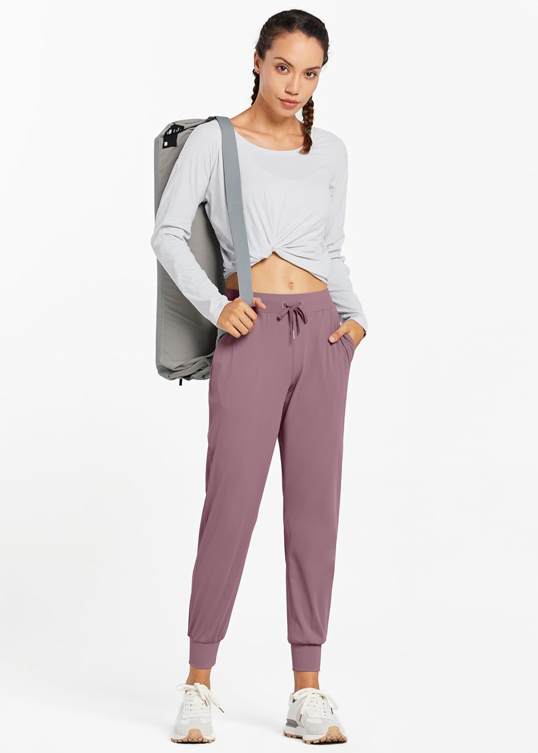 Libin Women's Joggers Pants Athletic Running Petite/Regular/Tall Sweatpants with Pockets Tapered Casual Workout Pants - Image 6