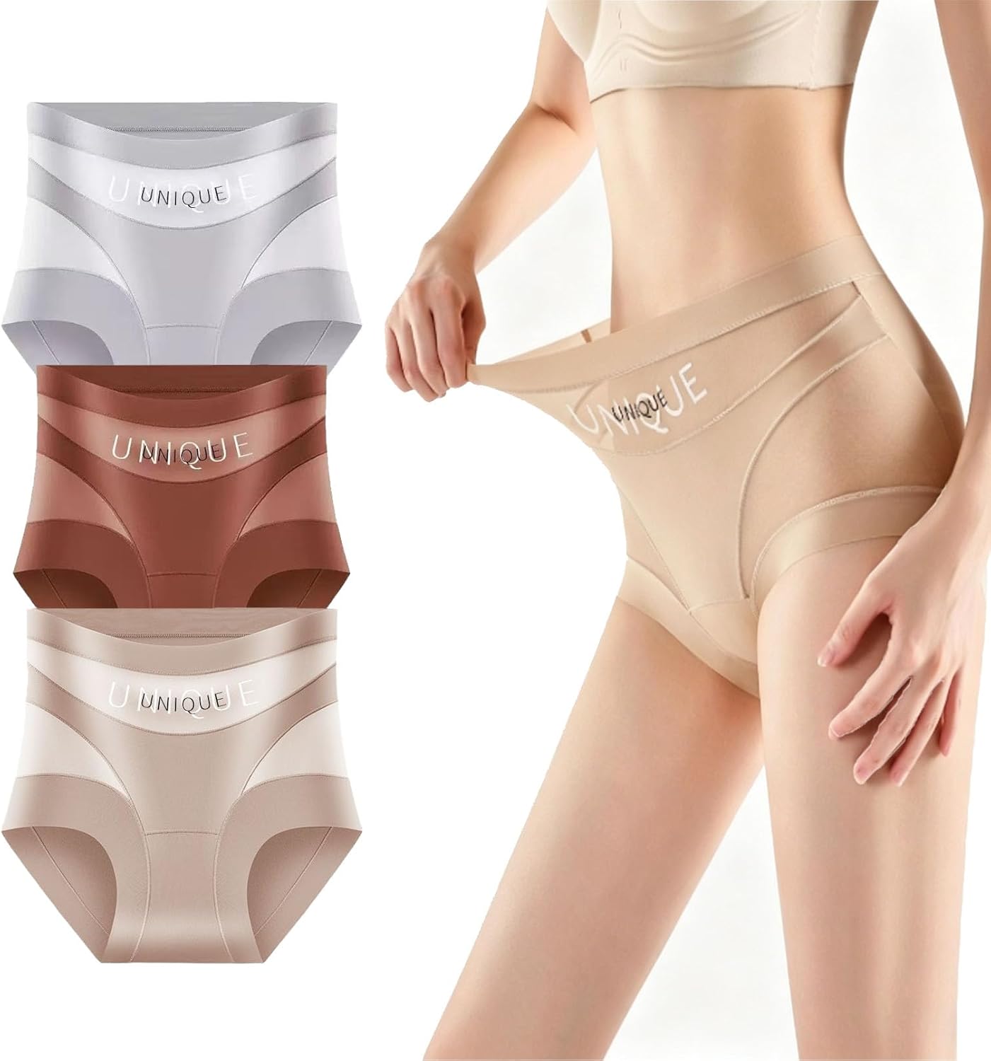 Unique Underwear Tummy Control, Unique Underwear For Women, High-Waist Tummy Control Seamless Shaping Underwear