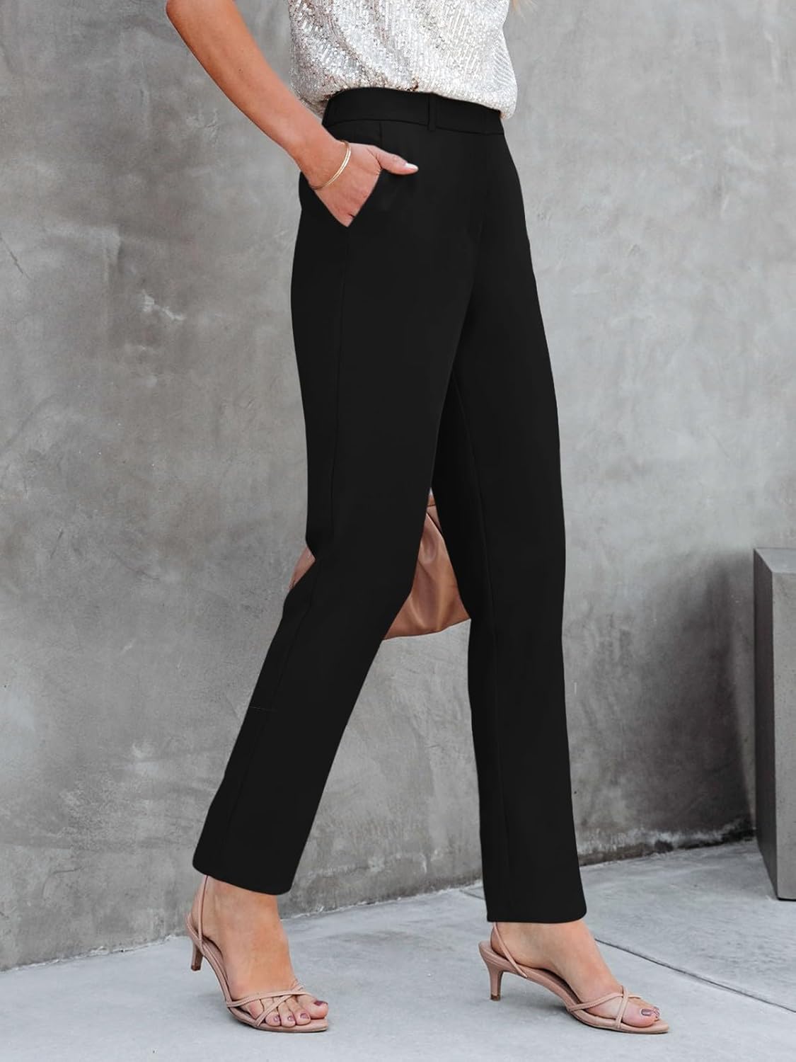 NIMIN Women High Waisted Dress Work Ankle Pants 26"/28"/30" Inseam Office Business Casual Trousers with Pockets 2026 - Image 3