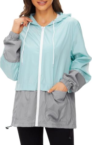 Zando Lightweight Rain Jacket Women...