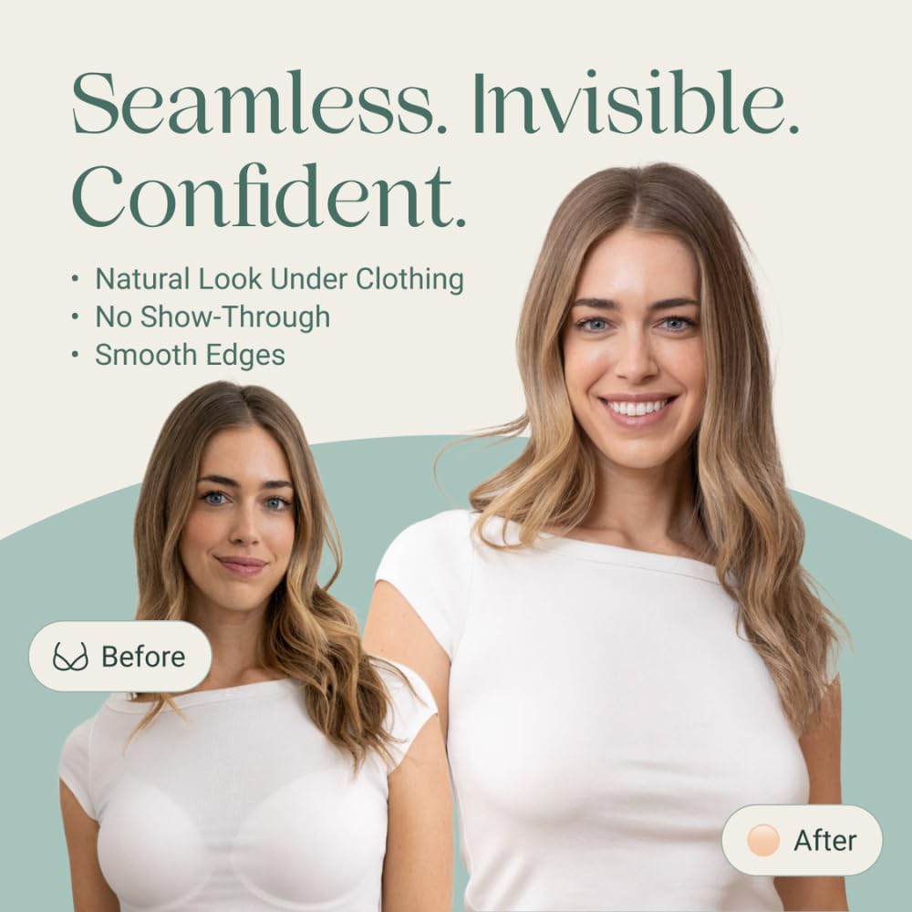 Miola Nipple Covers for Women – Non Adhesive Reusable Silicone Nipple Pasties, Seamless Invisible No Show, & Waterproof - Image 2