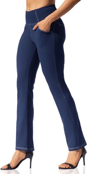 VOOVEEYA Womens Straight Leg Leggin...