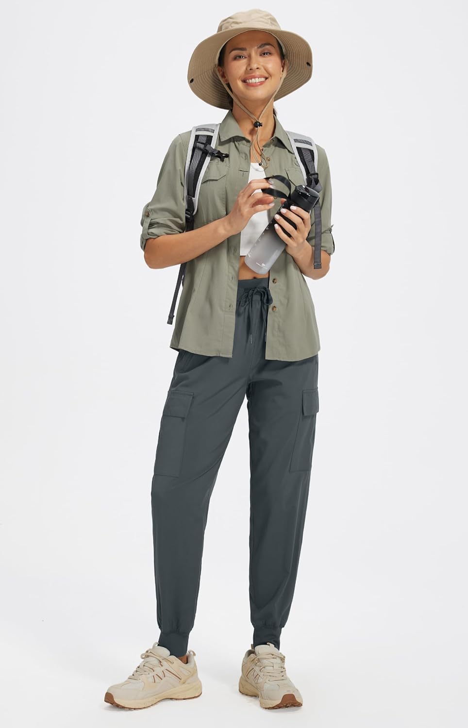 Libin Women's Cargo Joggers Lightweight Quick Dry Hiking Pants Athletic Lounge Casual Travel - Image 7