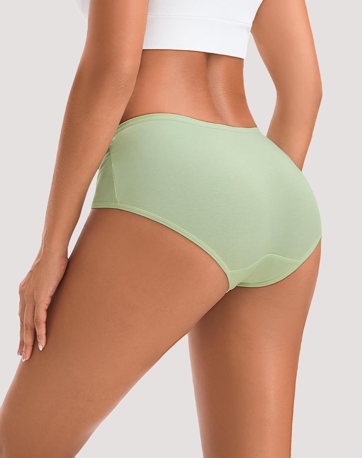 INNERSY Womens Underwear Cotton Hipster Panties Regular & Plus Size 6-Pack - Image 4