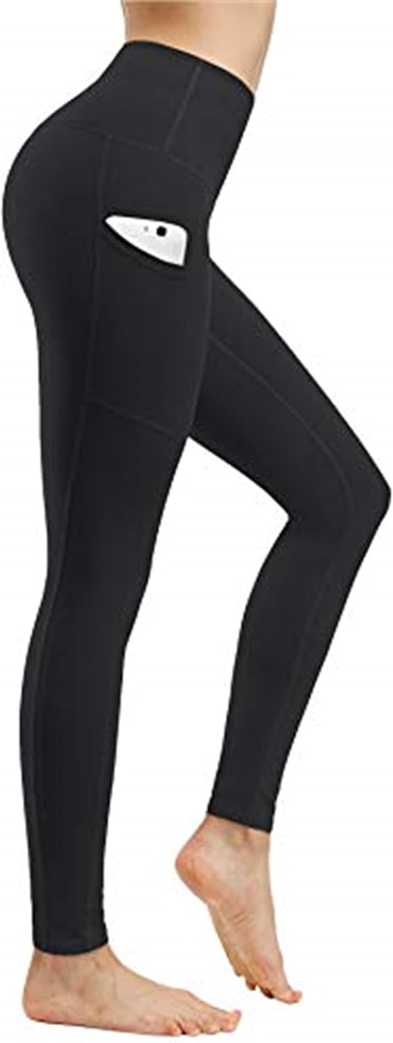 Fengbay 2 Pack High Waist Yoga Pants with Pockets, Tummy Control Workout Running Yoga Leggings for Women - Image 2