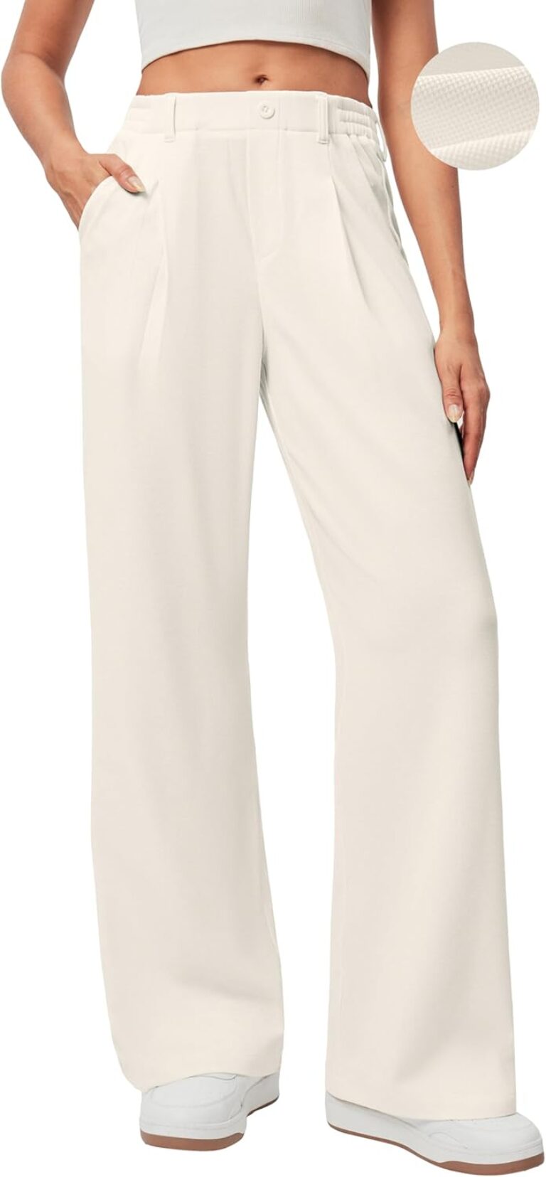 Ewedoos Wide Leg Pants Woman Stretchy Work Dress Pants Women Trendy 2026 Business Casual Outfits Comfort Fit Slacks Trousers